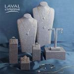 Luxury microfiber & linen-look jewelry displays