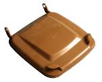 Lid for a plastic bin 240t plastic container brown