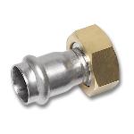 NiroSan® union adaptor, brass nut