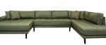 Carl Knudsen | Corner Sofa with Left Chaise Lounge | Olive green