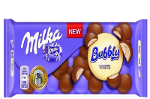 Milka Bubbly White, Milk Chocolate with Aerated White Chocolate, 100 G