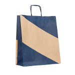 Paper Bag Corners Twisted Blue
