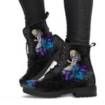 Gothic Oversized Printed Ankle Boots