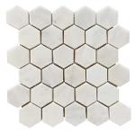 2" Hexagon Carrara Extra Honed Mosaic