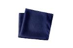 Men's pocket square 100% microfiber - dark blue