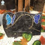 Granite Plaque Butterfly Etching Memorial Plaque