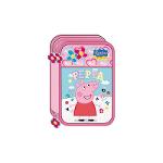 Peppa Pig Pink 3 Zip Case