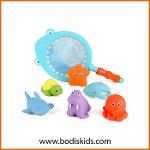 Colorful sea animal kids for bath plastic fishing game play 
