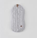 Cocoon knitted changing Oliver with braids Silver