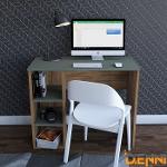 Dienni Bodrum Study Desk Walnut-Green