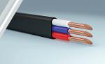 Power cable with copper core polyvinylchloride insulation and polyvinylchloride
