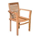 wooden garden chair set of 4