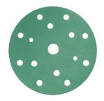 green sanding disc Ø 150mm - 15 holes P1200 100p.