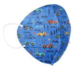 Medizer Qzer Kids Series 5 Layer Blue Car Patterned N95 Best Face Mask