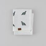 Blanket Mini Dino knitted Milk