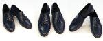 Leather men shoe loafer style