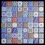 Square mosaic tiles