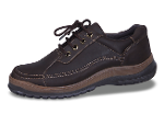 Dark brown men's leather shoes