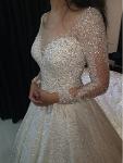 Bing bling handbeaded wedding dress