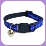 I Am New To The Area' Cat Collar - Blue