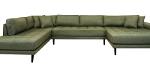 Carl Knudsen | Corner Sofa with Right Chaise Lounge | Olive green
