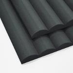 Black Dyed Standard Ribbed MDF Panels