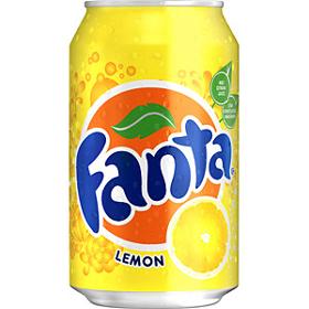 Fanta Lemon, Lemon-flavored Carbonated Drink, 330 Ml