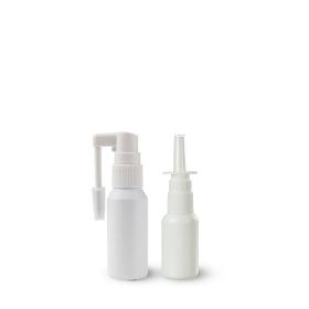 Bottles with oral and nasal dispenser