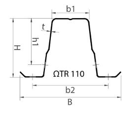Omega Sections / Ω formed Profiles - Ω TR 110