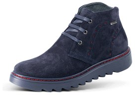 Men's boots with grapple sole and red elements