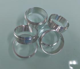 CNC aluminum turning rings.