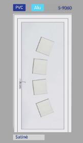 Simple Panels S-9060 PVC&ALU With Satinated Glass