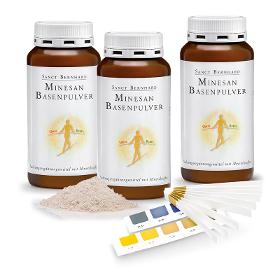 Minesan Alkaline Mineral Herb Powder + pH-Test Strips