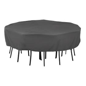 Protective Cover Ovale Table With Garden Chairs