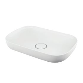 Pure | colored oval rectangle 60 cm countertop washbasin | 626011