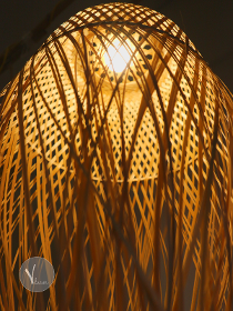 Creative Bamboo Pendant Light with Jellyfish Shape