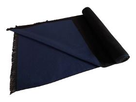 Winter scarf unisex brushed silk, silk scarf - black blue
