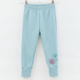 Grey-blue jogger trousers for girls