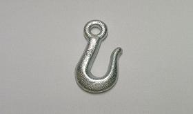 Chain hook with fixed, round eye