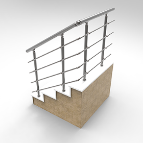 Aluminum round handrail system- Handrail system- balustrade system- railing