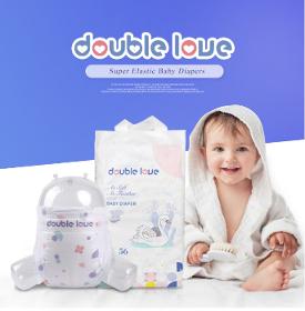 Double Love baby diaper ultra thin big factory wholesale