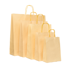 Paper Bag Cream Twisted Premium