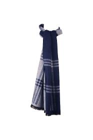 Winter scarf women and men - cashmere feeling - blue gray