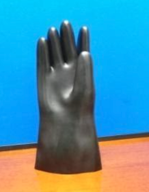 14” Extra Thick Unlined Natural Rubber Glove