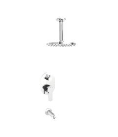 Two outlets round concealed shower set | lav008
