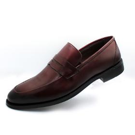 Claret Red Classic Men's Leather Shoes