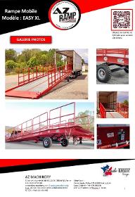 AZ RAMP-EASY XL-8 . Mobil Loading Ramp WIDE With Level Off, 8 t Capacity