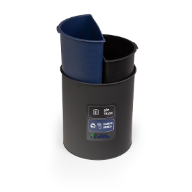 2 Compartment Indoor Recycling Bin