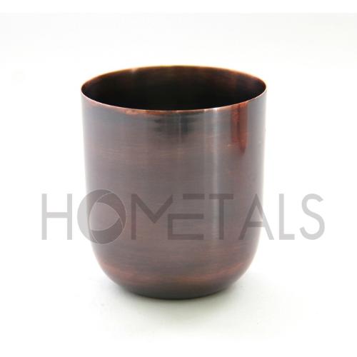 Copper antique candle containers for soy wax