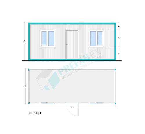Modular Flat Pack Container-k101 